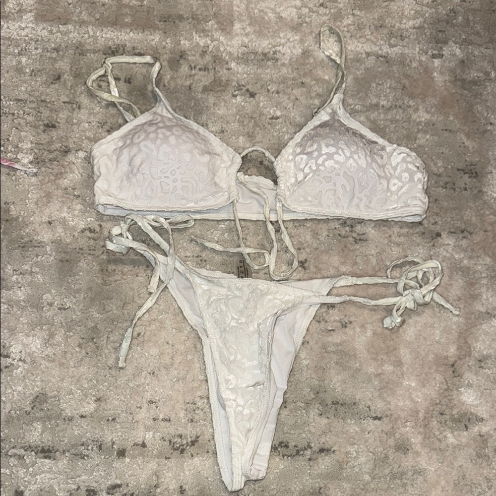 White Lace Bikini Set